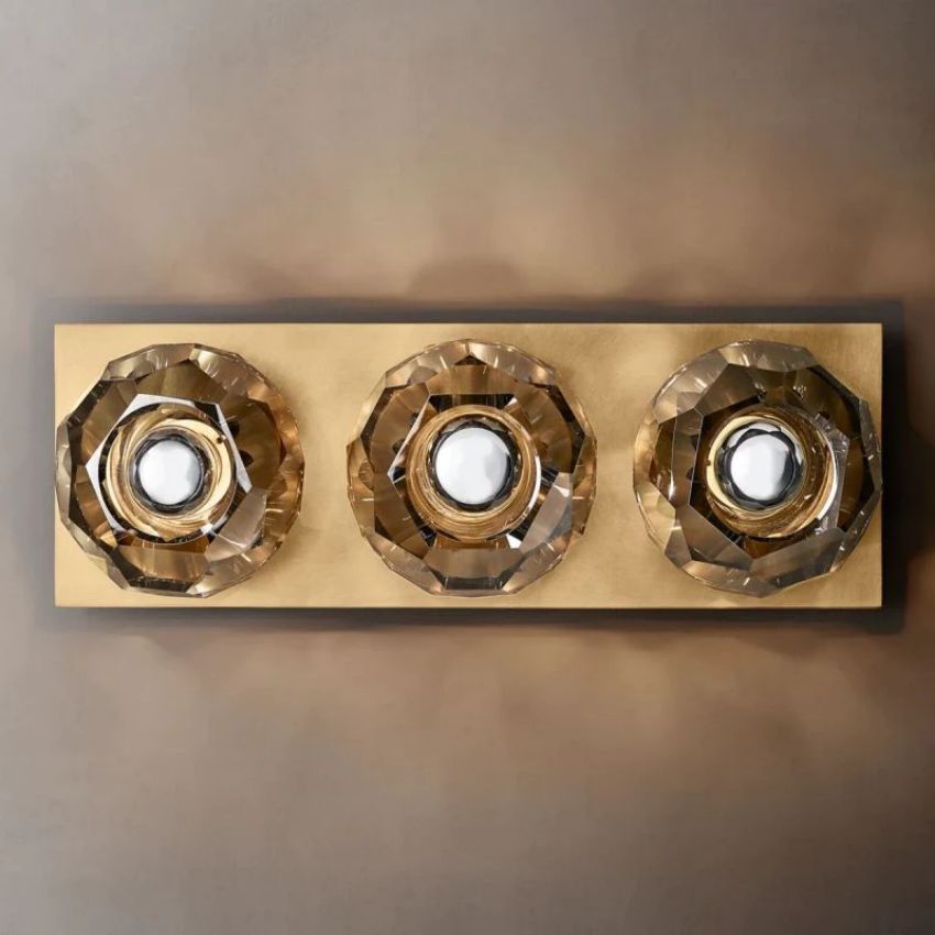 Boule De Radiant Crystal Linear Wall Sconce