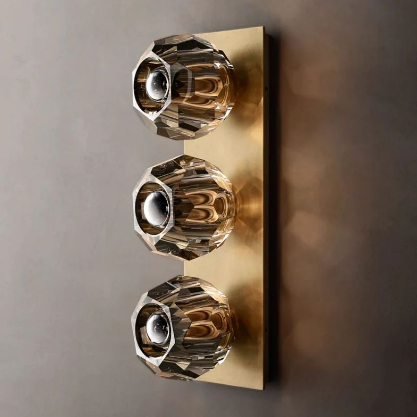 Boule De Radiant Crystal Linear Wall Sconce