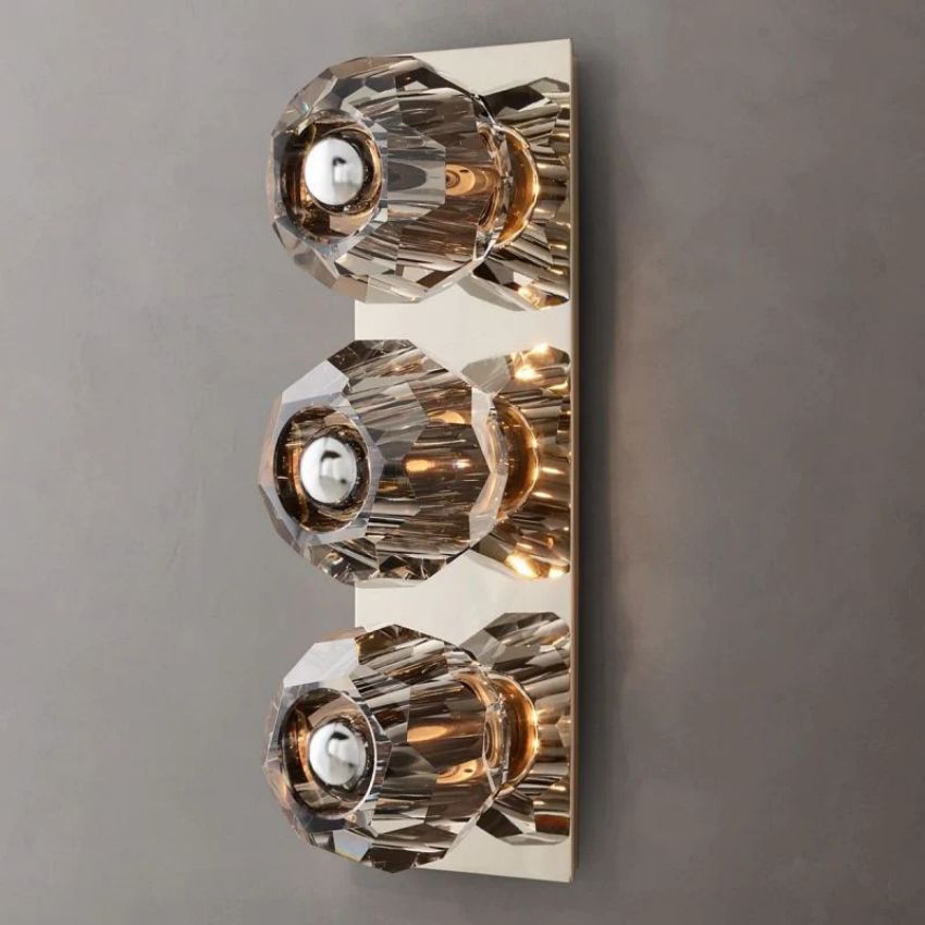 Boule De Radiant Crystal Linear Wall Sconce