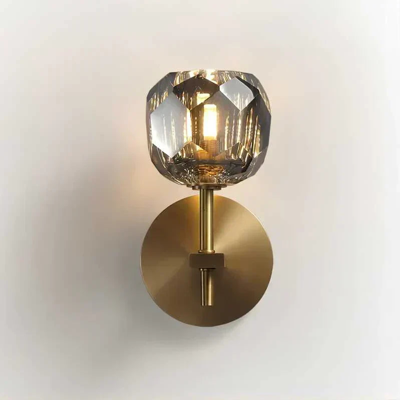 Boule De Radiant Crystal Short Wall Sconce