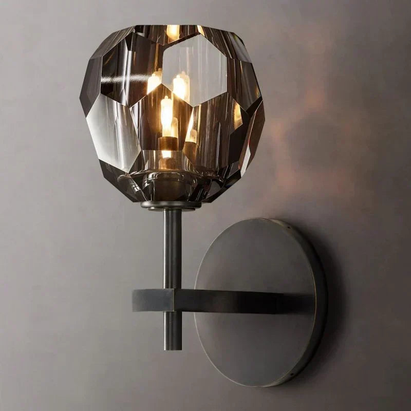 Boule De Radiant Crystal Short Wall Sconce