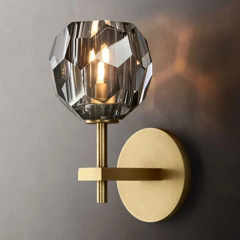 Boule De Radiant Crystal Short Wall Sconce