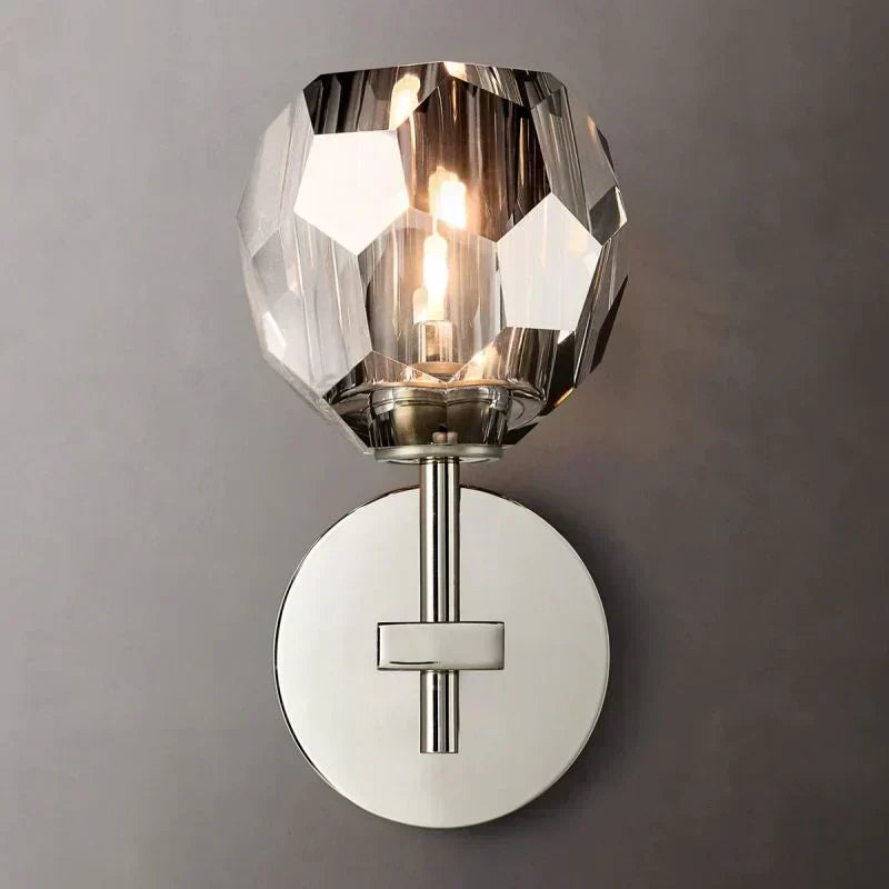 Boule De Radiant Crystal Short Wall Sconce
