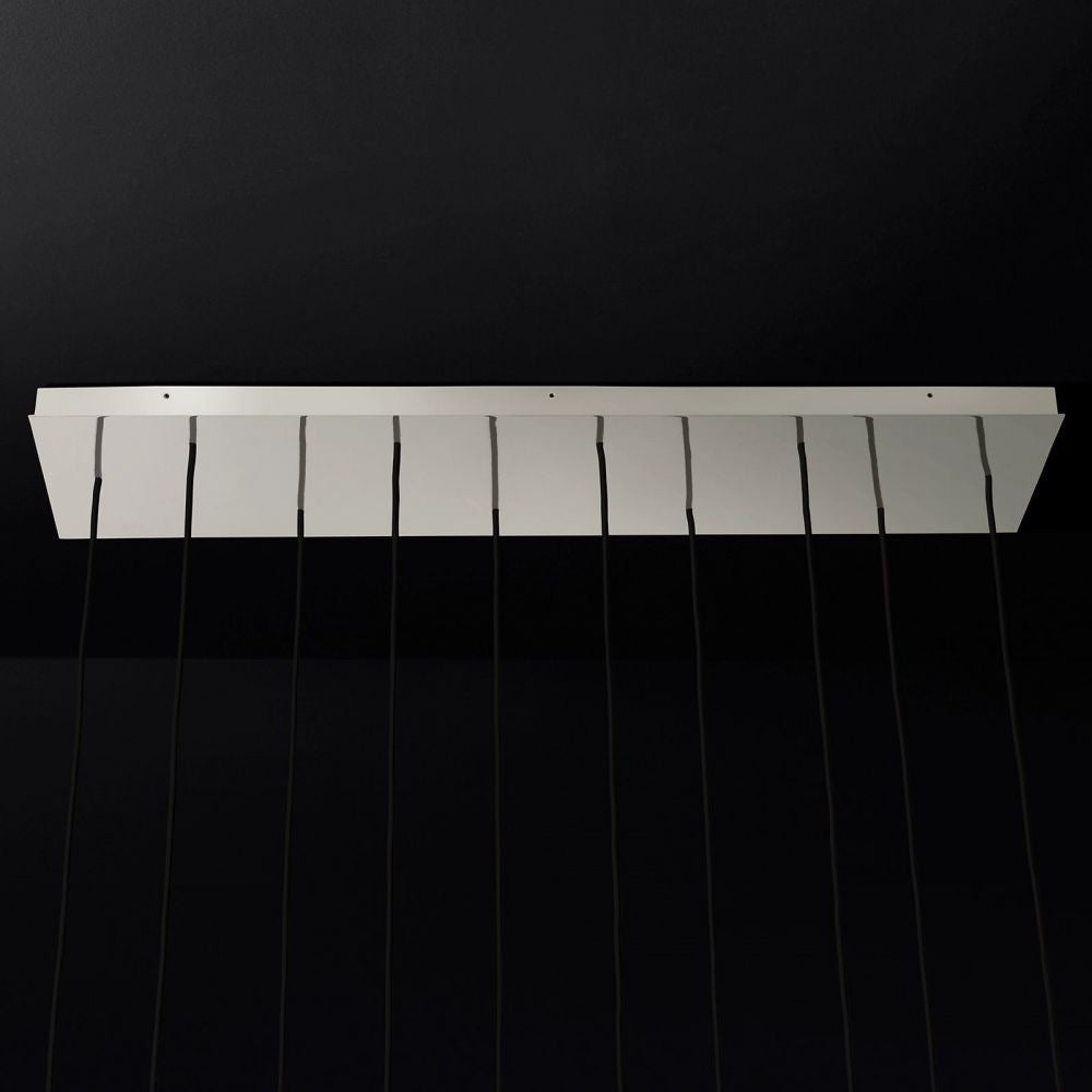 Aquitaine Faceted Cluster Linear Chandelier 72"