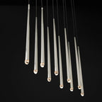 Aquitaine Faceted Cluster Linear Chandelier 48"