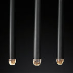 Aquitaine Faceted Cluster Linear Chandelier 72"