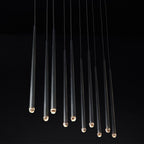 Aquitaine Faceted Cluster Linear Chandelier 72"