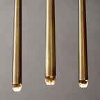 Aquitaine Faceted Cluster Linear Chandelier 48"