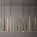 Aquitaine Faceted Cluster Linear Chandelier 60"