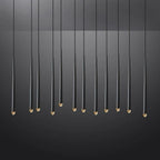 Aquitaine Faceted Cluster Linear Chandelier 60"