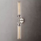 Lambert Hexagonal Glass Double Wall Sconce