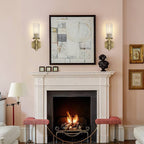 Lambert Hexagonal Glass Double Wall Sconce