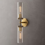 Lambert Cylindrical Glass Double Wall Sconce