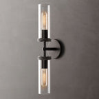 Lambert Cylindrical Glass Double Wall Sconce