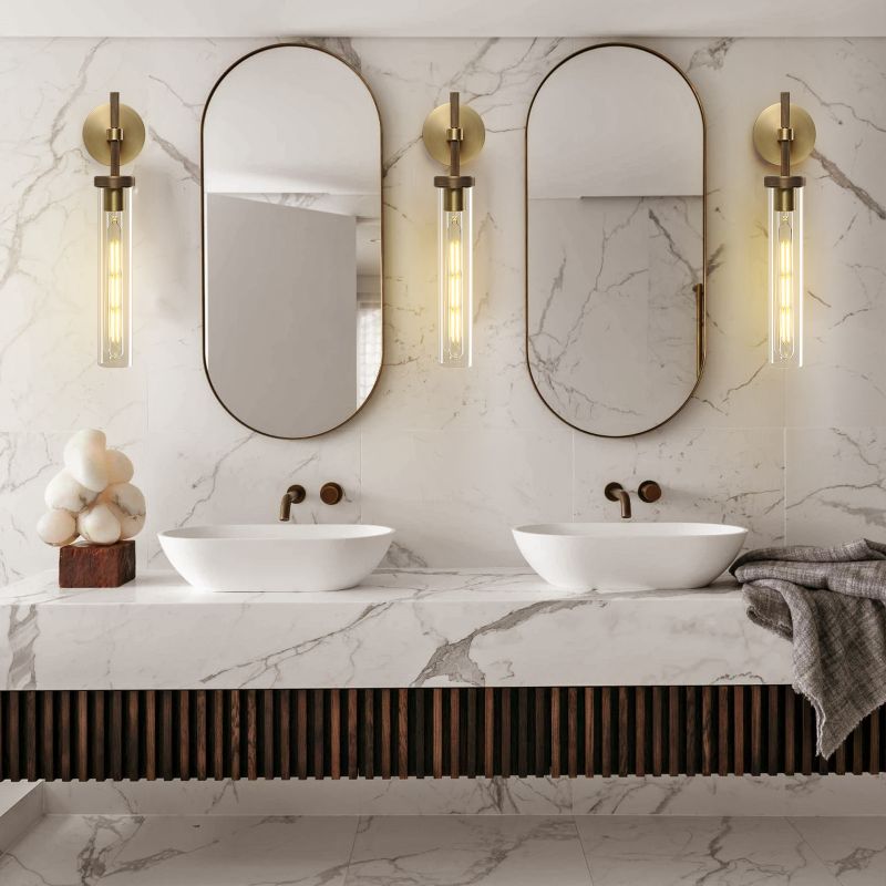 Lambert Cylindrical Glass Wall Sconce