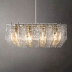 Lattice Module Glass Square Chandelier 49"