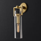 Machinist Glass Cylinder Wall Sconce