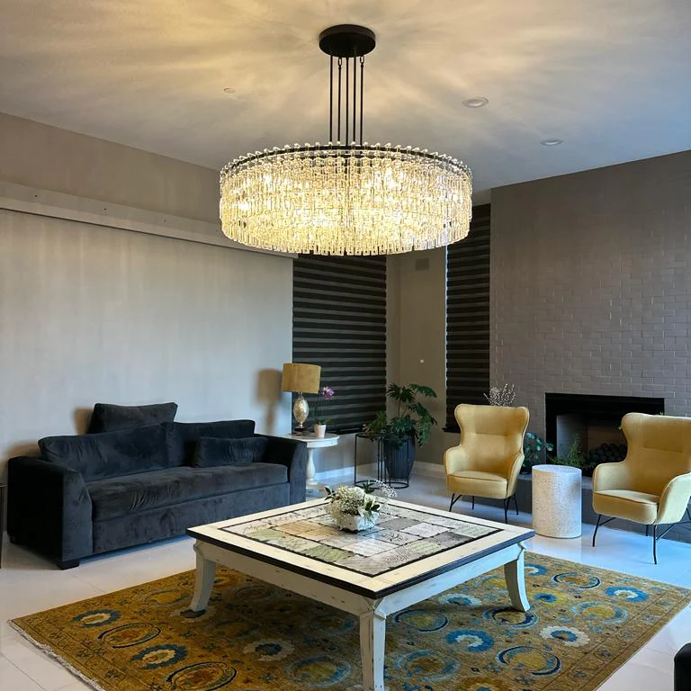 Marignan Modern Crystal Round Chandelier 60"
