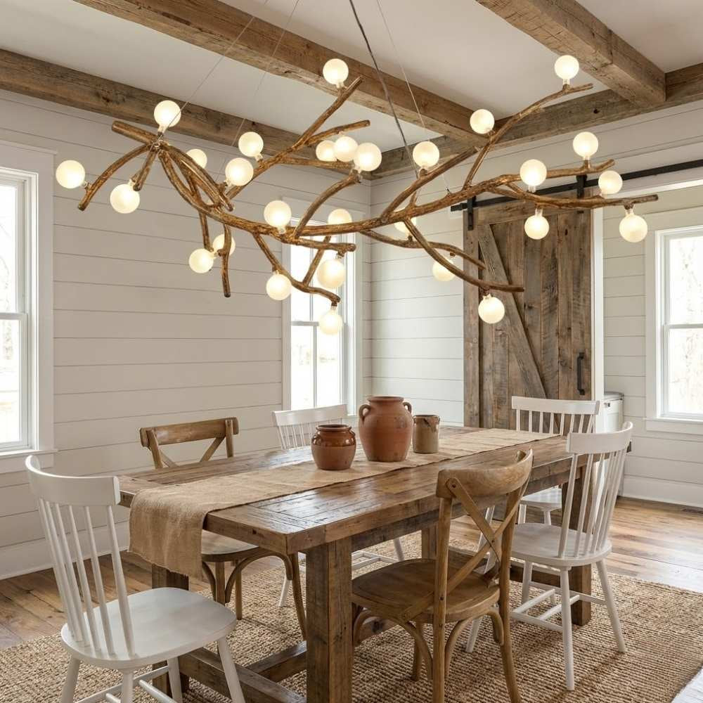 Demolion  Glass  Glove Branch Chandelier