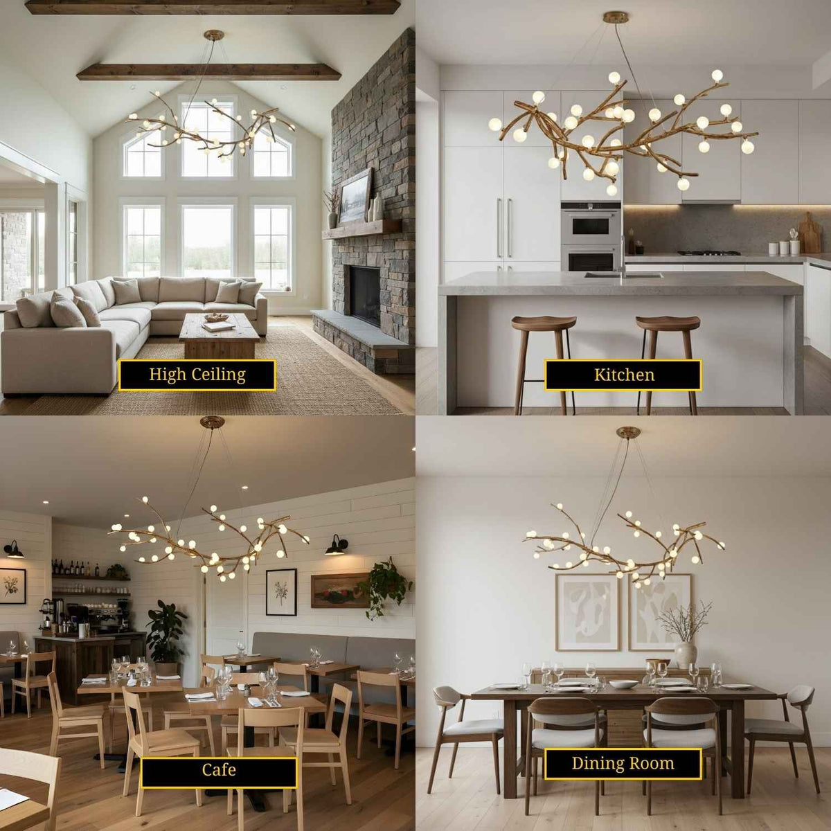 Demolion  Glass  Glove Branch Chandelier