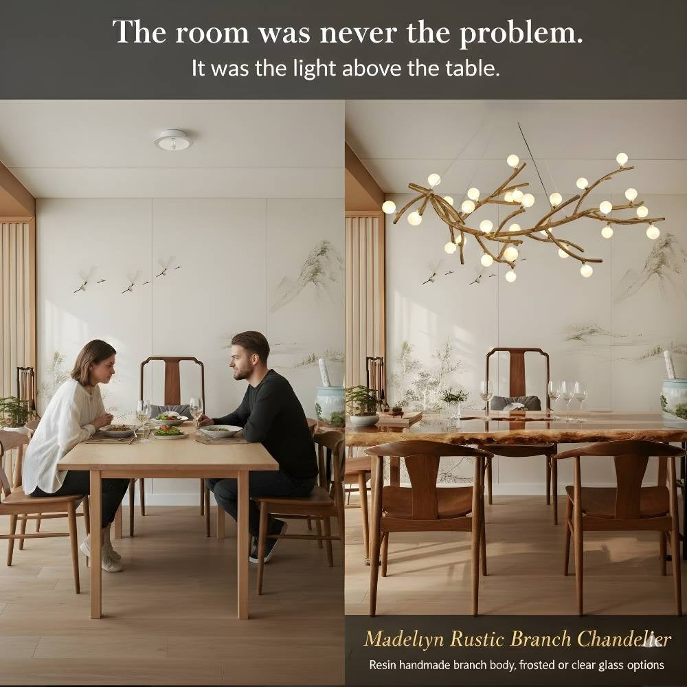 Demolion  Glass  Glove Branch Chandelier
