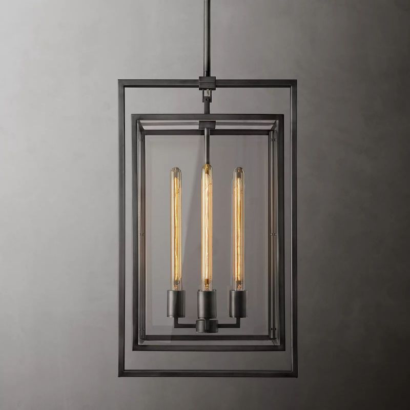 Beckman Framed Glass Pendant Light