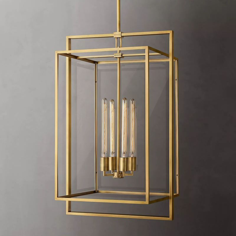 Beckman Framed Glass Pendant Light