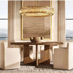 Maurier Angular Layers Round Chandelier 48"