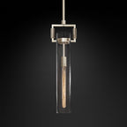 Machinist Glass Cylinder Pendant Light
