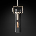 Machinist Glass Cylinder Pendant Light
