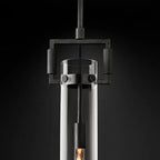 Machinist Glass Cylinder Pendant Light