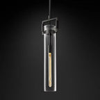 Machinist Glass Cylinder Pendant Light
