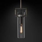 Machinist Glass Cylinder Pendant Light