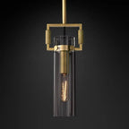 Machinist Glass Cylinder Pendant Light