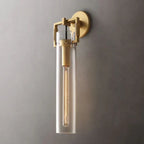 Machinist Glass Cylinder Wall Sconce