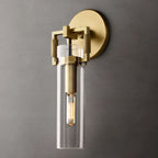 Machinist Glass Cylinder Wall Sconce