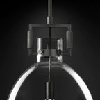 Machinist Glass Cloche Pendant Light