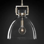 Machinist Glass Cloche Pendant Light