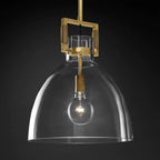 Machinist Glass Cloche Pendant Light