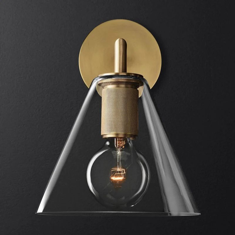 Utilitaire Funnel Shade Wall Sconce