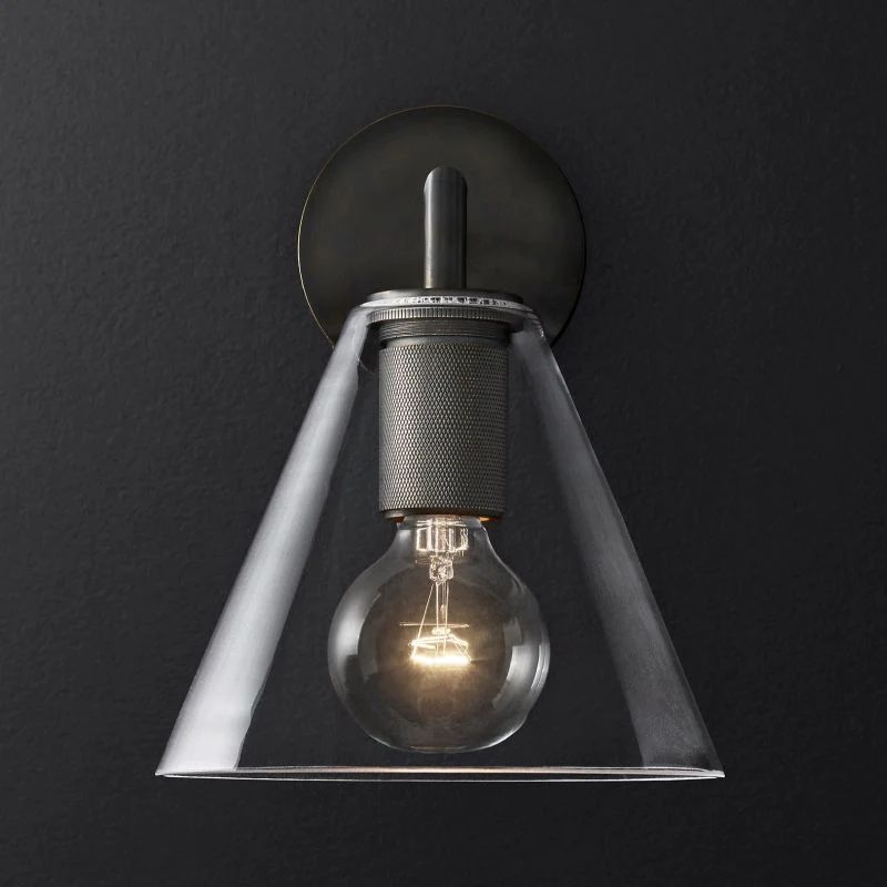 Utilitaire Funnel Shade Wall Sconce