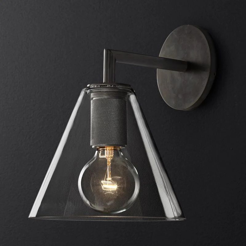 Utilitaire Funnel Shade Wall Sconce