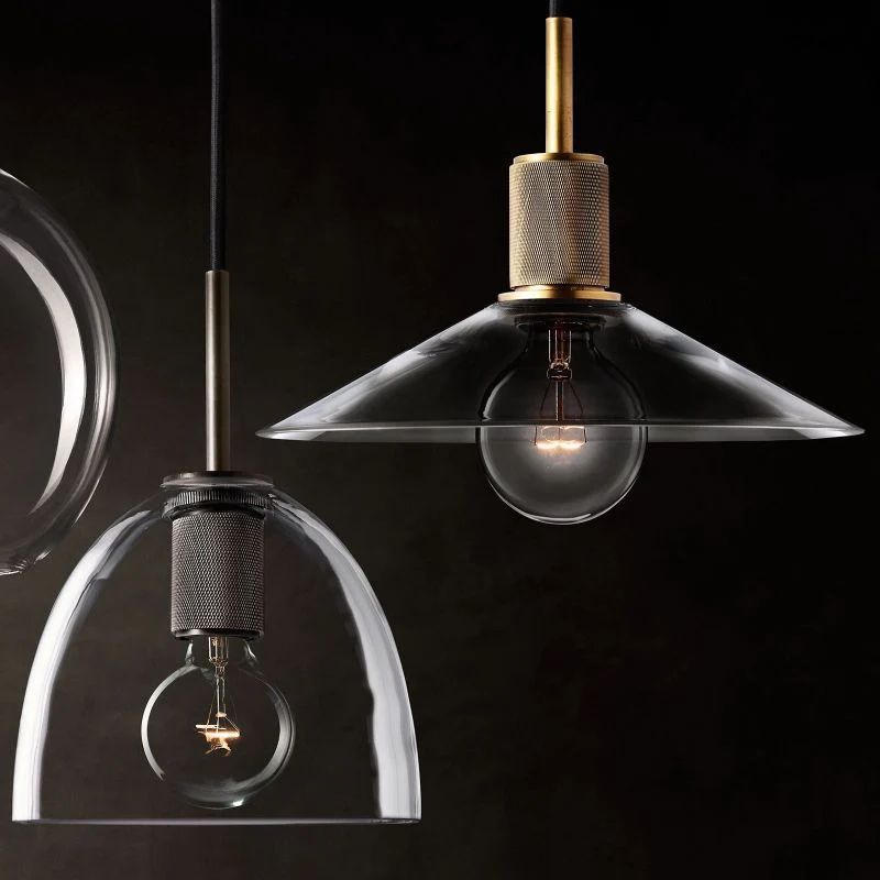 Utilitaire Glass Shade Pendant Light