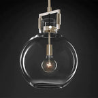 Machinist Glass Globe Pendant Light