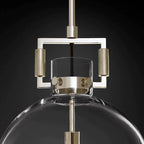 Machinist Glass Globe Pendant Light