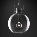 Machinist Glass Globe Pendant Light