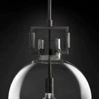 Machinist Glass Globe Flush Mount