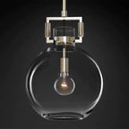 Machinist Glass Globe Pendant Light