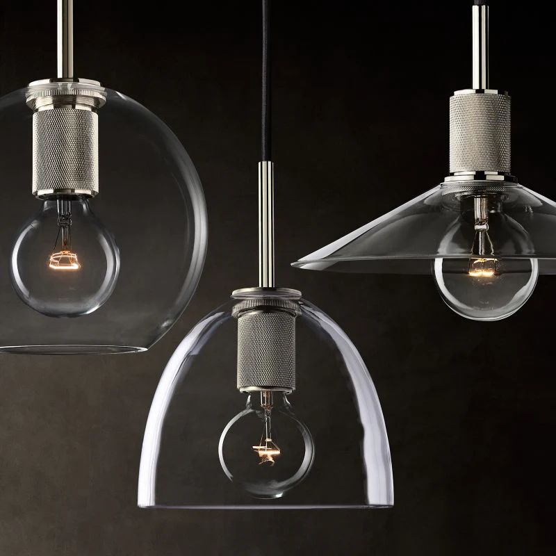 Utilitaire Glass Shade Pendant Light