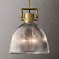 Machinist Prismatic Glass Pendant Light